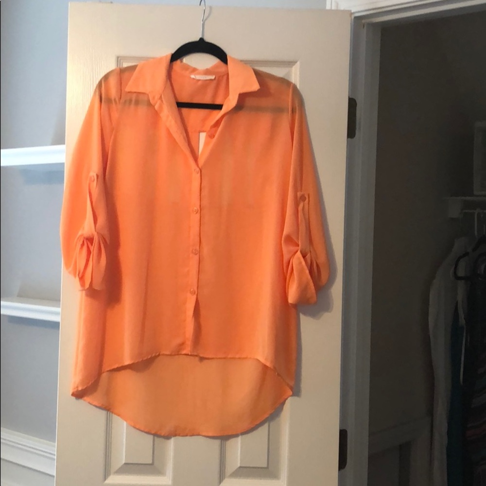 Orange blouse